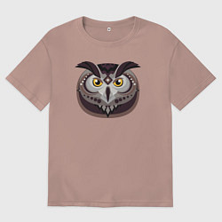 Мужская футболка оверсайз Совушка сова