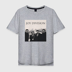 Футболка оверсайз мужская Тру фанат Joy Division, цвет: меланж