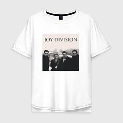 Футболка оверсайз мужская Тру фанат Joy Division, цвет: белый