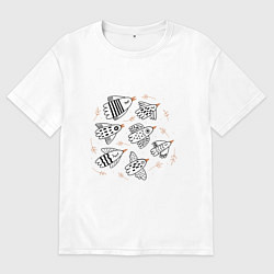 Мужская футболка оверсайз Летят птицы