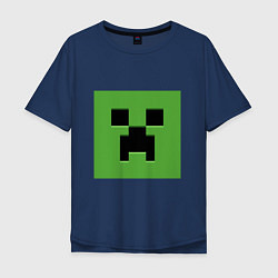Мужская футболка оверсайз Minecraft creeper face
