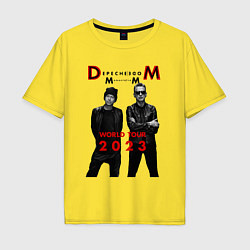 Футболка оверсайз мужская Depeche Mode - Memento Mori, цвет: желтый