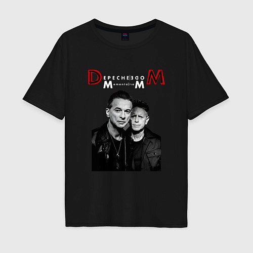 Мужская футболка оверсайз Depeche Mode 2023 Memento Mori - Dave & Martin 09 / Черный – фото 1