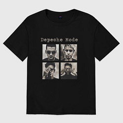 Футболка оверсайз мужская Depeche Mode - Violator Live 01, цвет: черный