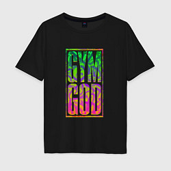 Мужская футболка оверсайз Gym god