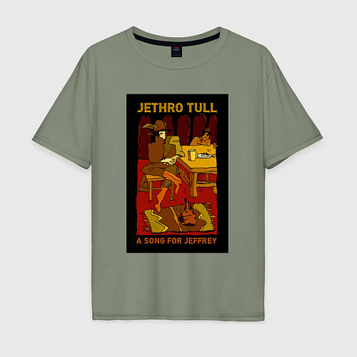 Мужская футболка оверсайз Jethro Tull - A Song for Jeffrey / Авокадо – фото 1
