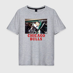 Футболка оверсайз мужская Чикаго, цвет: меланж