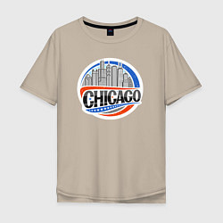 Мужская футболка оверсайз Chicago