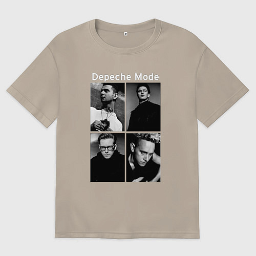 Мужская футболка оверсайз Depeche Mode Violator 2 / Миндальный – фото 1