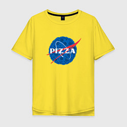 Мужская футболка оверсайз Pizza x NASA