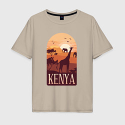 Мужская футболка оверсайз Kenya