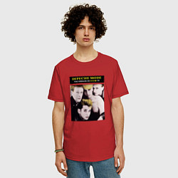 Футболка оверсайз мужская Depeche Mode - The Singles 81-85, цвет: красный — фото 2