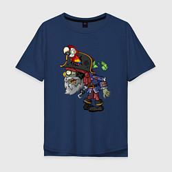 Мужская футболка оверсайз Зомби-пират