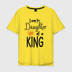 Мужская футболка оверсайз Я дочь короля
