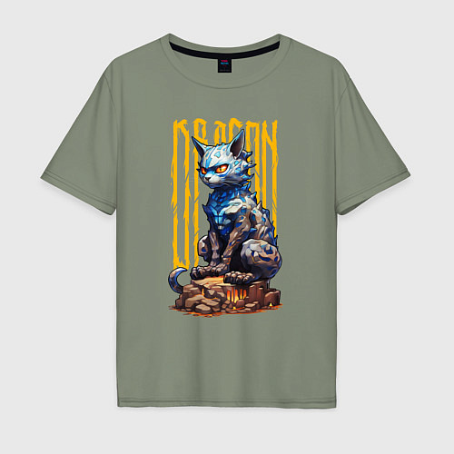 Мужская футболка оверсайз Dragoncat / Авокадо – фото 1