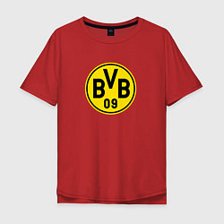 Футболка оверсайз мужская Borussia fc sport, цвет: красный