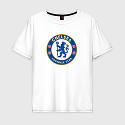 Футболка оверсайз мужская Chelsea fc sport, цвет: белый