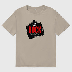 Мужская футболка оверсайз Rock forever