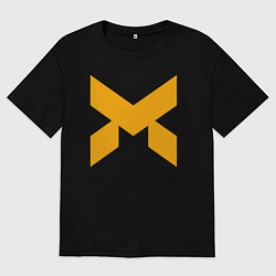 Футболка оверсайз мужская Monarch solutions, цвет: черный