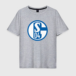 Футболка оверсайз мужская Schalke 04 fc club, цвет: меланж