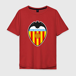 Футболка оверсайз мужская Valencia fc sport, цвет: красный