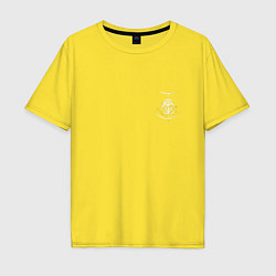 Футболка оверсайз мужская Логотип Elden Ring арт - мини, цвет: желтый