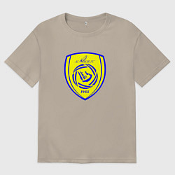 Футболка оверсайз мужская Аль-наср Дубай, цвет: миндальный