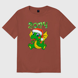 Мужская футболка оверсайз Дракончик 20204