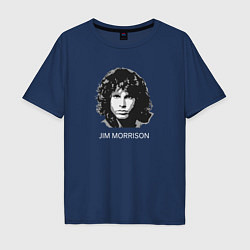 Мужская футболка оверсайз Tribute to Jim Morrison one