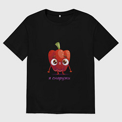 Мужская футболка оверсайз Перец в ярости