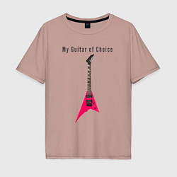 Мужская футболка оверсайз Моя любимая гитара