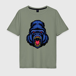Мужская футболка оверсайз Blue monkey
