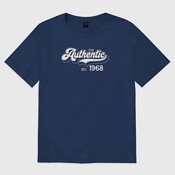 Футболка оверсайз мужская Authentic 1968, цвет: тёмно-синий