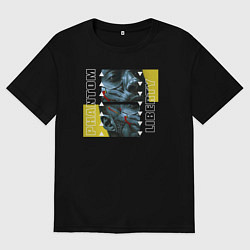 Футболка оверсайз мужская Cyberpunk 2077 Phantom Liberty: Solomon, цвет: черный