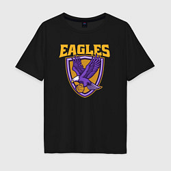 Мужская футболка оверсайз Eagles basketball