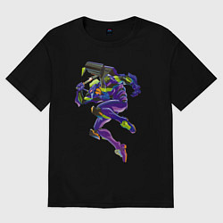 Мужская футболка оверсайз Био-робот евангелион 01