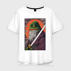 Мужская футболка оверсайз Pepe samurai