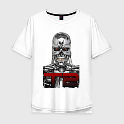 Мужская футболка оверсайз Terminator 2 T800