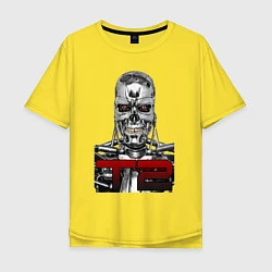 Футболка оверсайз мужская Terminator 2 T800, цвет: желтый