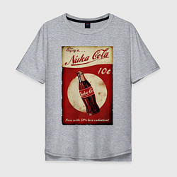 Футболка оверсайз мужская Nuka cola price, цвет: меланж