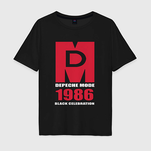 Мужская футболка оверсайз Depeche Mode - Black Celebration album merch / Черный – фото 1