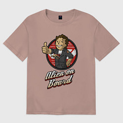 Мужская футболка оверсайз Fallout - vault girl