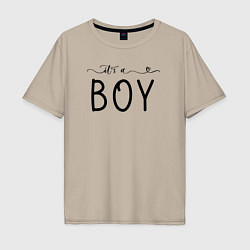 Мужская футболка оверсайз Its a boy phrase