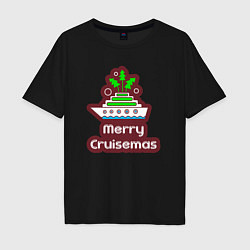 Мужская футболка оверсайз Merry cruismas