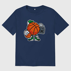 Мужская футболка оверсайз Хип-хоп баскетбол