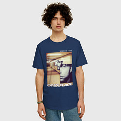 Футболка оверсайз мужская Camouflage - Sensor tour 2003, цвет: тёмно-синий — фото 2