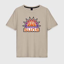 Футболка оверсайз мужская Phoenix Suns, цвет: миндальный