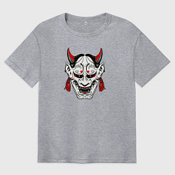 Футболка оверсайз мужская Ханья - кокетка, цвет: меланж