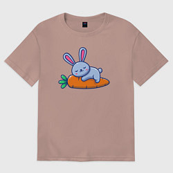 Мужская футболка оверсайз Морковный сон