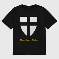 Мужская футболка оверсайз Крест тевтонских рыцарей